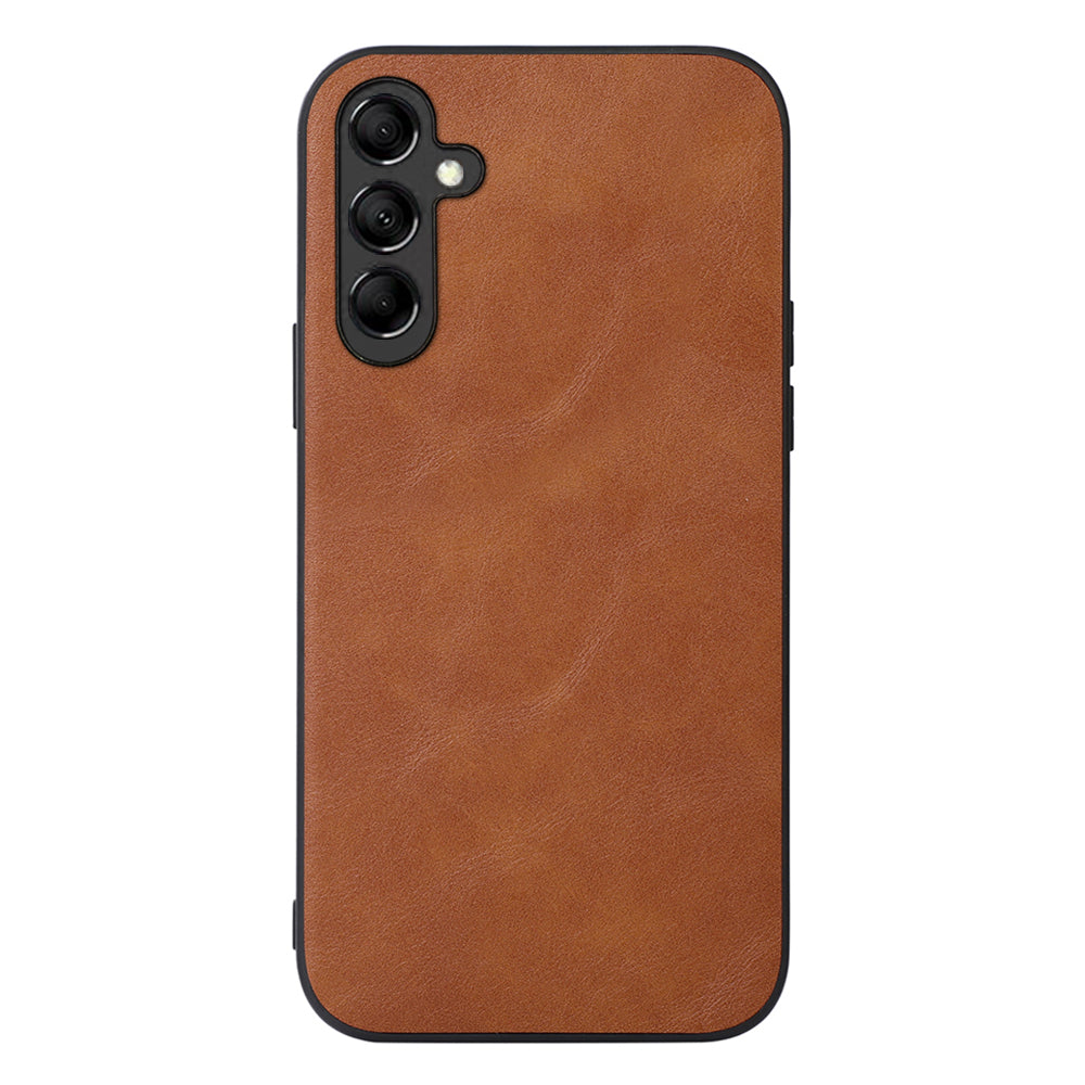 Phone Case For Samsung Galaxy A24 4G , Cowhide Textured PU Leather Coated TPU+PC Protective Cover