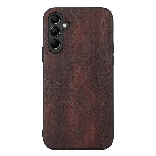 For Samsung Galaxy A24 4G Slim Phone Case PU Leather + TPU + PC Cowhide Textured Protective Cover