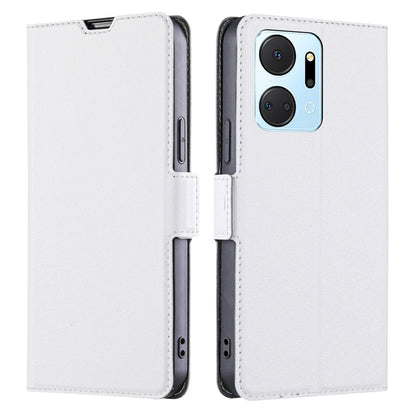 For Honor X7a 5G PU Leather Phone Cover Foldable Stand Card Holder Shockproof Flip Phone Case