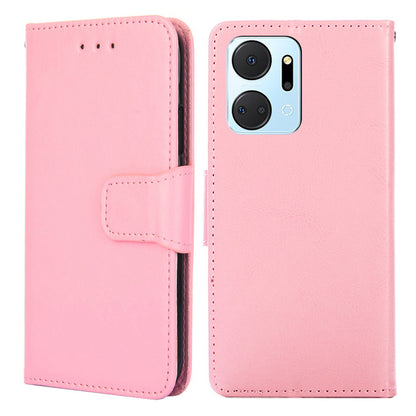 For Honor X7a 5G Shockproof Leather Wallet Phone Case Folding Stand Cover