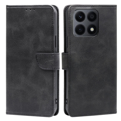 For Honor X8a 4G Wallet TPU+PU Leather Phone Case Magnetic Clasp Stand Cover
