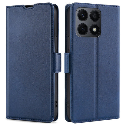 For Honor X8a 4G Ultra Thin Phone Case PU Leather Stand Card Slot Protective Cover
