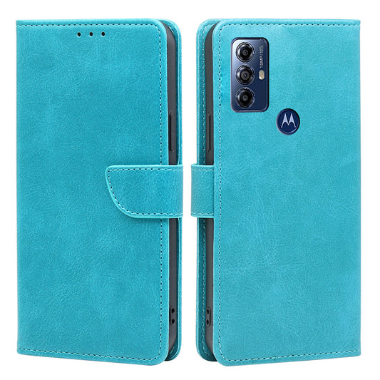 For Motorola Moto G Play (2023) 4G Anti-Fingerprint Wallet Phone Case Magnetic Clasp Stand Leather Phone Cover