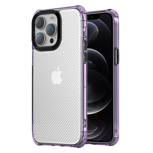 For iPhone 12 / 12 Pro Phone Case F9 Soft TPU PC Case Drop-Proof Protective Cover