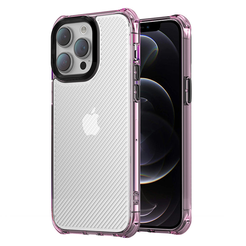 For iPhone 12 / 12 Pro Phone Case F9 Soft TPU PC Case Drop-Proof Protective Cover