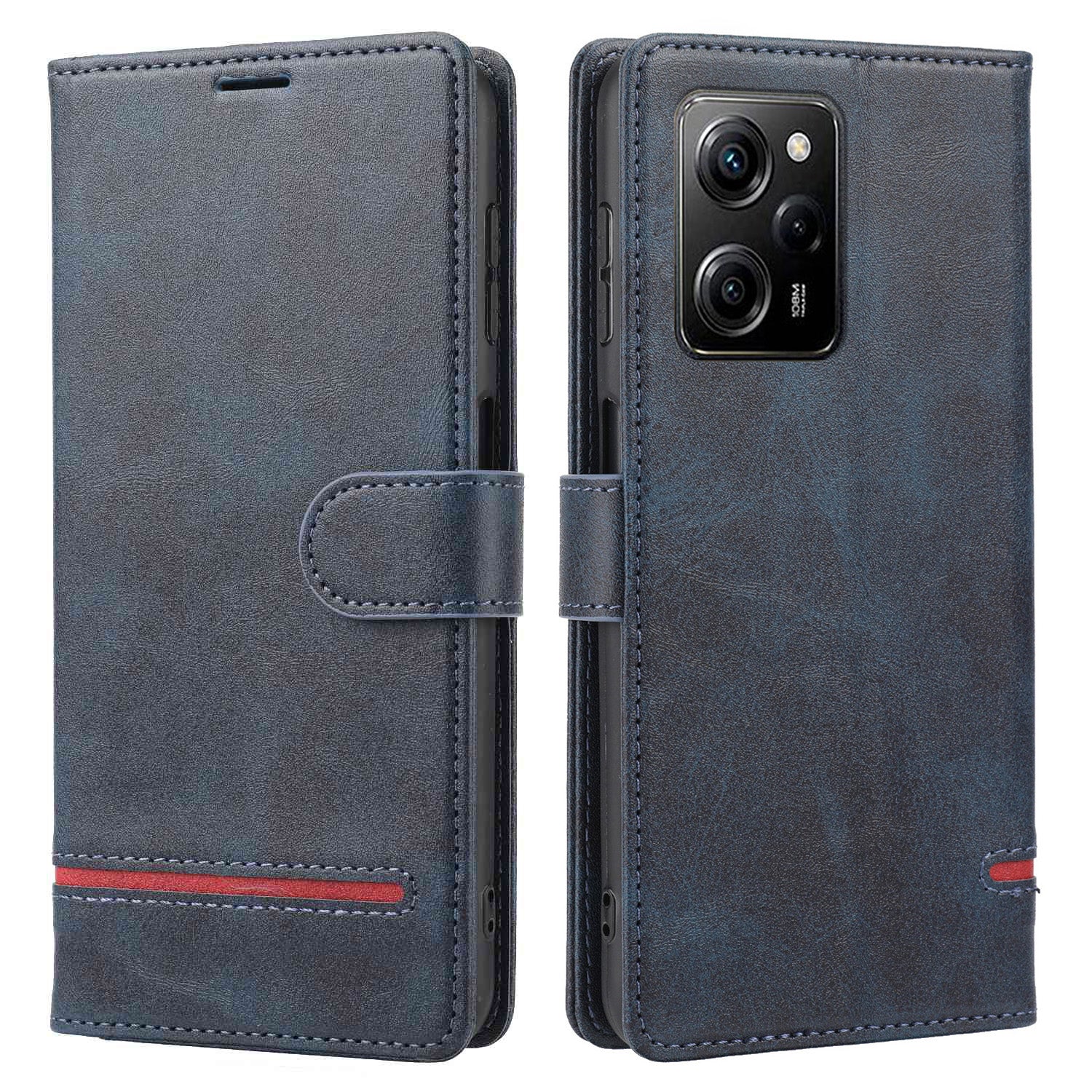 For Xiaomi Redmi Note 12 Pro 5G / 12 Pro Speed 5G / Poco X5 Pro 5G Horizontal Line Stand Wallet Leather Cover
