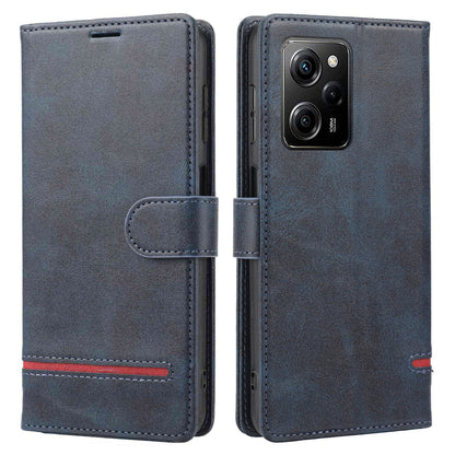 For Xiaomi Redmi Note 12 Pro 5G / 12 Pro Speed 5G / Poco X5 Pro 5G Horizontal Line Stand Wallet Leather Cover