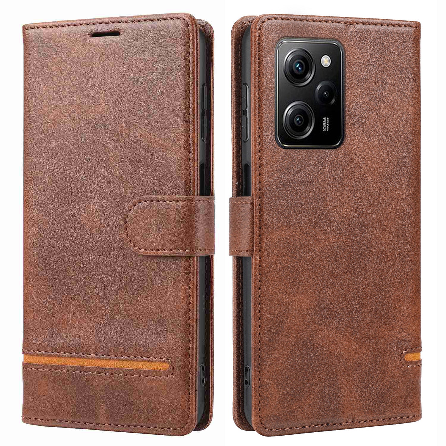 For Xiaomi Redmi Note 12 Pro 5G / 12 Pro Speed 5G / Poco X5 Pro 5G Horizontal Line Stand Wallet Leather Cover