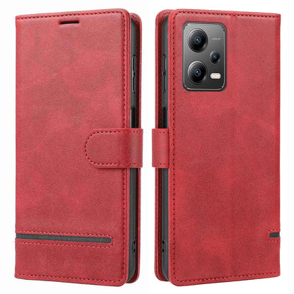 For Xiaomi Redmi Note 12 Pro+ 5G / 12 Explorer 5G Wallet Case Horizontal Line Stand Leather Cover