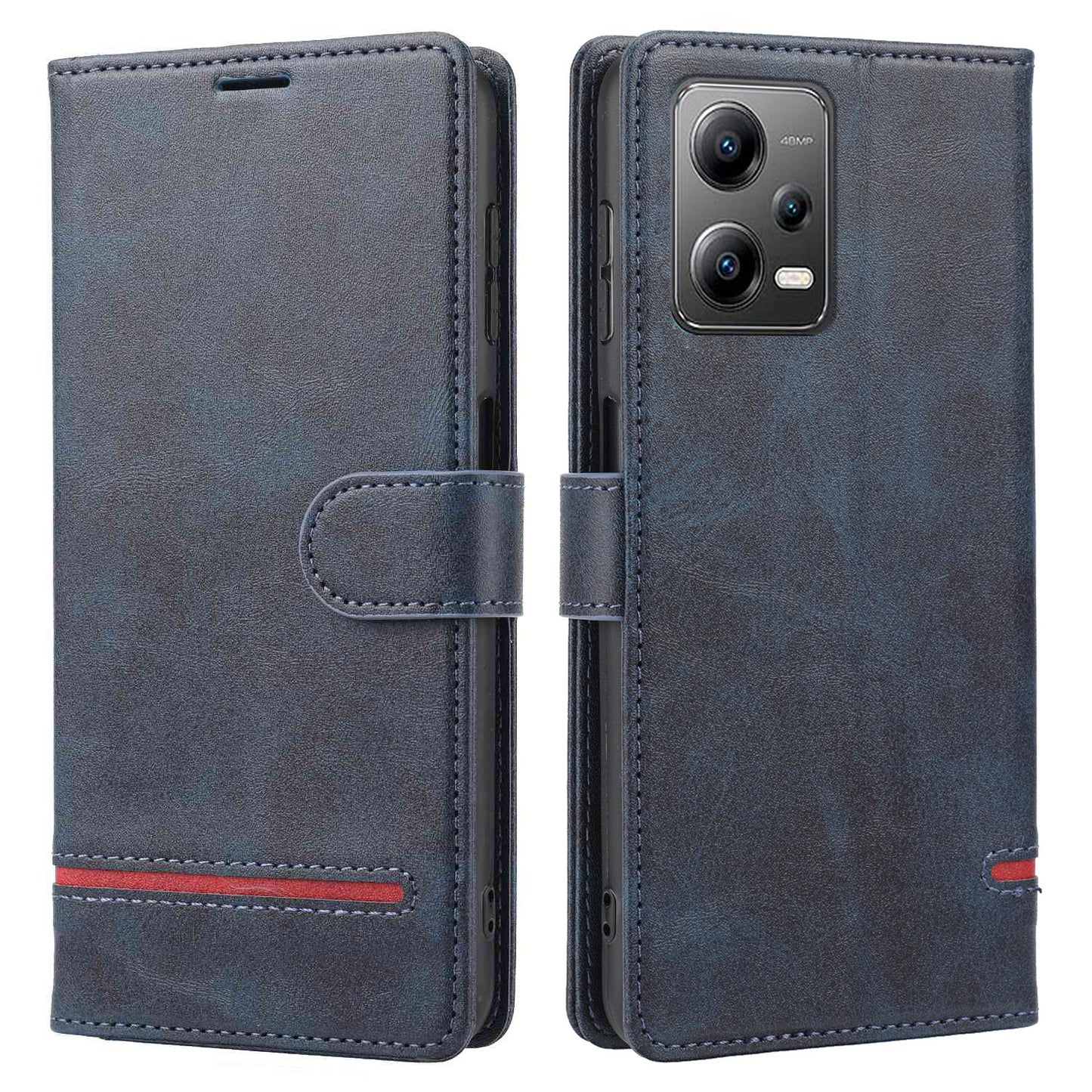 For Xiaomi Redmi Note 12 Pro+ 5G / 12 Explorer 5G Wallet Case Horizontal Line Stand Leather Cover