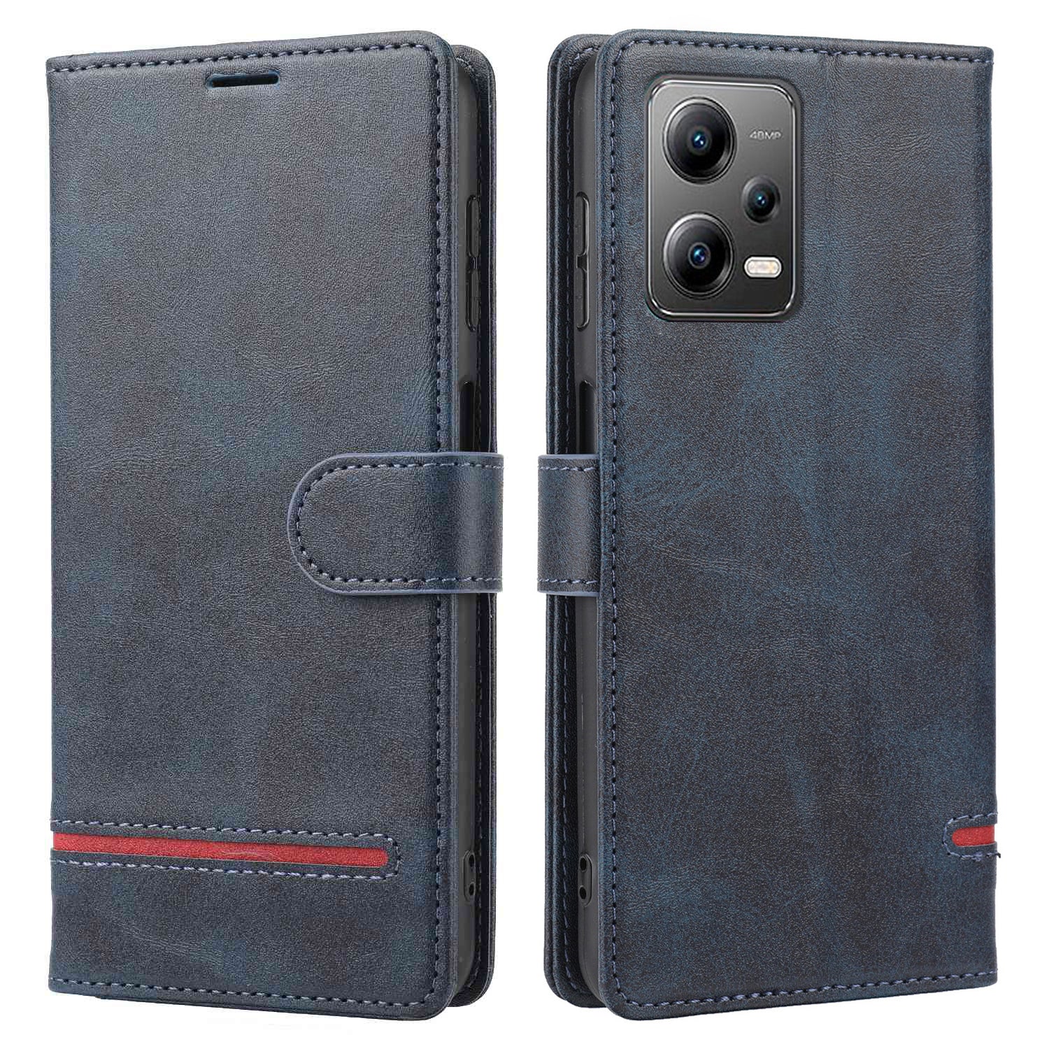 For Xiaomi Redmi Note 12 Pro+ 5G / 12 Explorer 5G Wallet Case Horizontal Line Stand Leather Cover