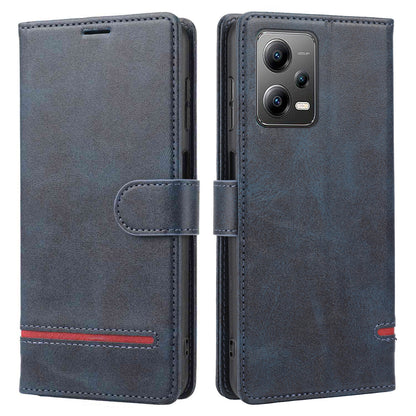 For Xiaomi Redmi Note 12 Pro+ 5G / 12 Explorer 5G Wallet Case Horizontal Line Stand Leather Cover