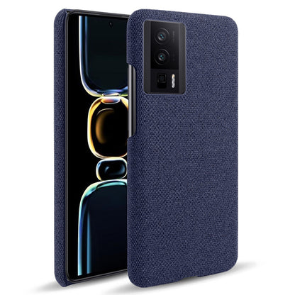 For Xiaomi Poco F5 Pro 5G / Redmi K60 Pro 5G / K60 5G Phone Case Solid Color Drop-proof Hard PC+Cloth Phone Cover