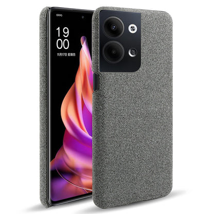 For Oppo Reno9 5G / Reno9 Pro 5G Smartphone Case Solid Color Hard PC+Cloth Phone Cover