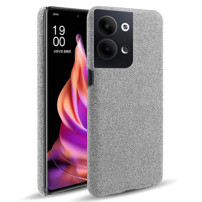 For Oppo Reno9 5G / Reno9 Pro 5G Smartphone Case Solid Color Hard PC+Cloth Phone Cover