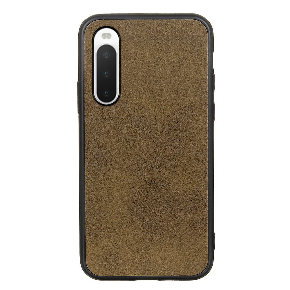 For Sony Xperia 10 V Slim Shockproof Phone Cover PU Leather + TPU + PC Protection Phone Case