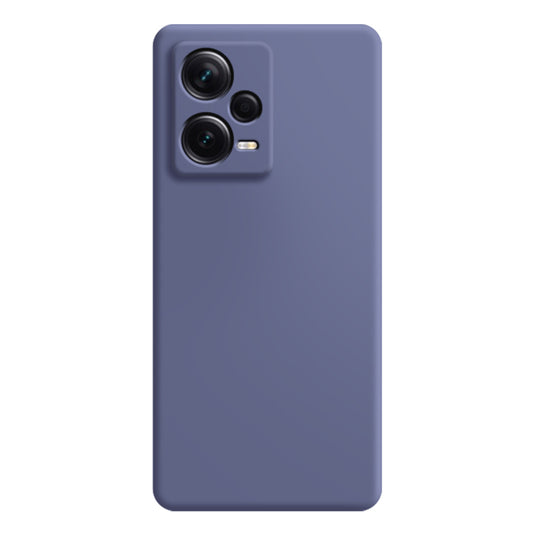 Rubberized Phone Case for Xiaomi Redmi Note 12 5G (India) / Poco X5 5G , Straight Edge TPU Fiber Lining Protective Cover