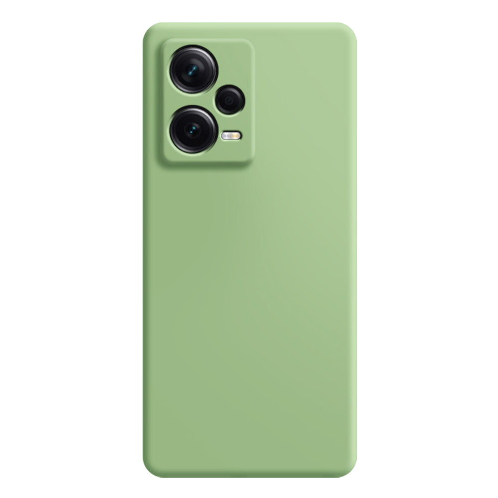 Rubberized Phone Case for Xiaomi Redmi Note 12 5G (India) / Poco X5 5G , Straight Edge TPU Fiber Lining Protective Cover