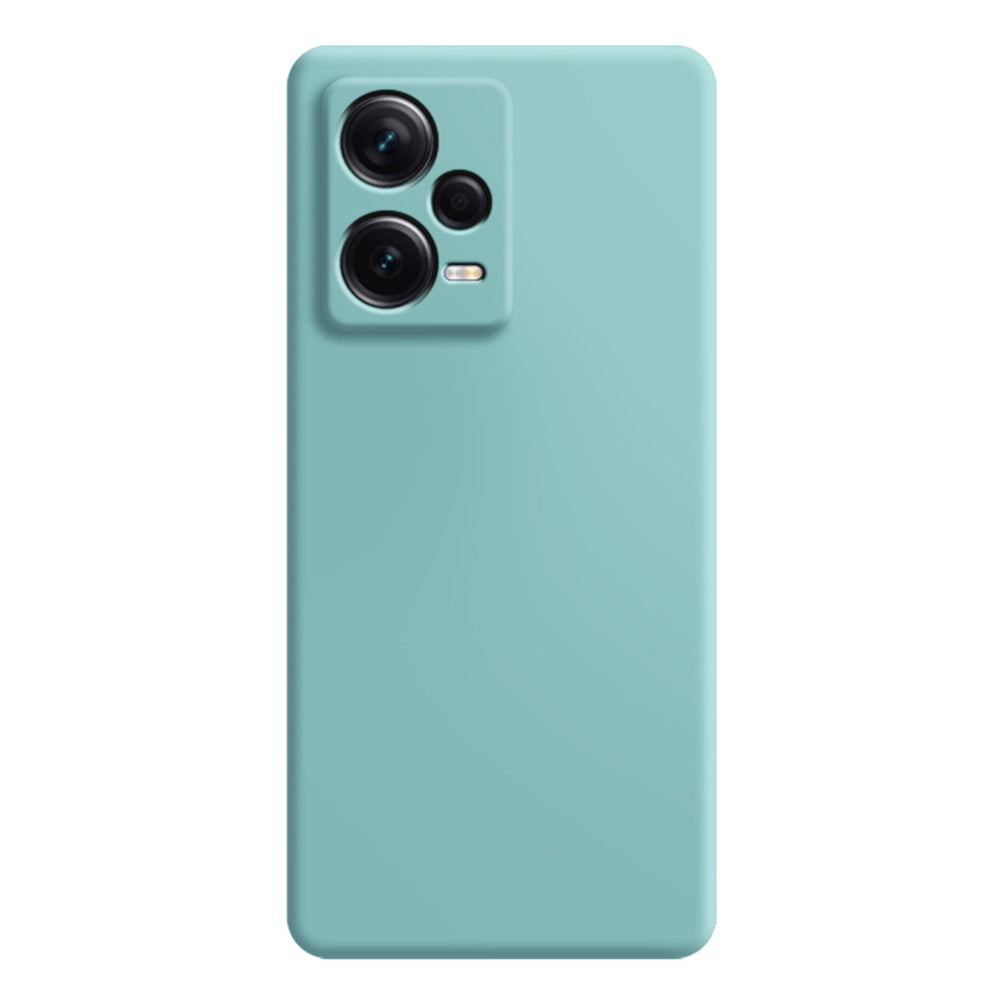 Rubberized Phone Case for Xiaomi Redmi Note 12 5G (India) / Poco X5 5G , Straight Edge TPU Fiber Lining Protective Cover