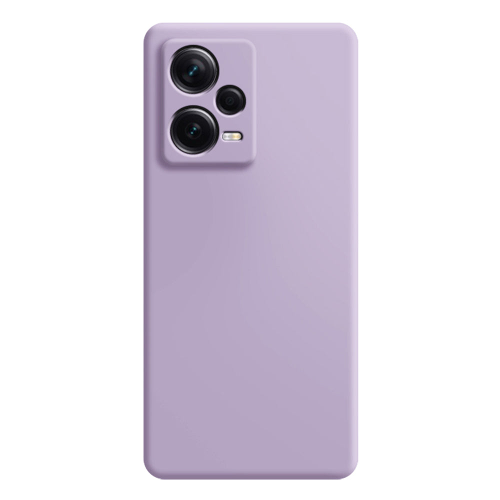 Rubberized Phone Case for Xiaomi Redmi Note 12 5G (India) / Poco X5 5G , Straight Edge TPU Fiber Lining Protective Cover