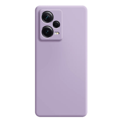 Rubberized Phone Case for Xiaomi Redmi Note 12 5G (India) / Poco X5 5G , Straight Edge TPU Fiber Lining Protective Cover