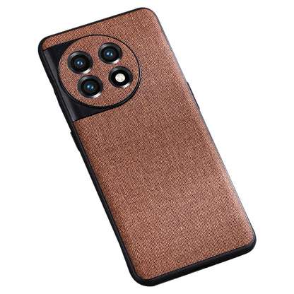 For OnePlus Ace 2 5G / 11R 5G Cloth Texture TPU Phone Cover Anti-fall Cell Phone Case