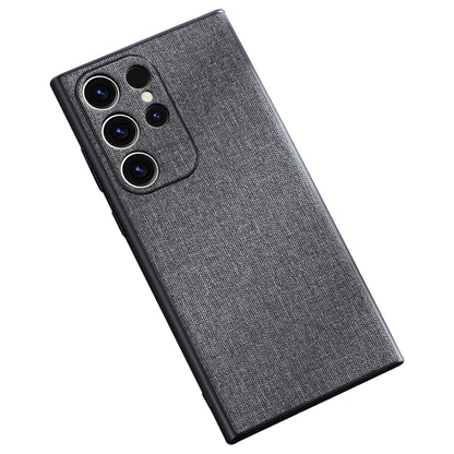 For Samsung Galaxy S23 Ultra Anti-scratch Mobile Case Cloth Texture TPU Phone Cover