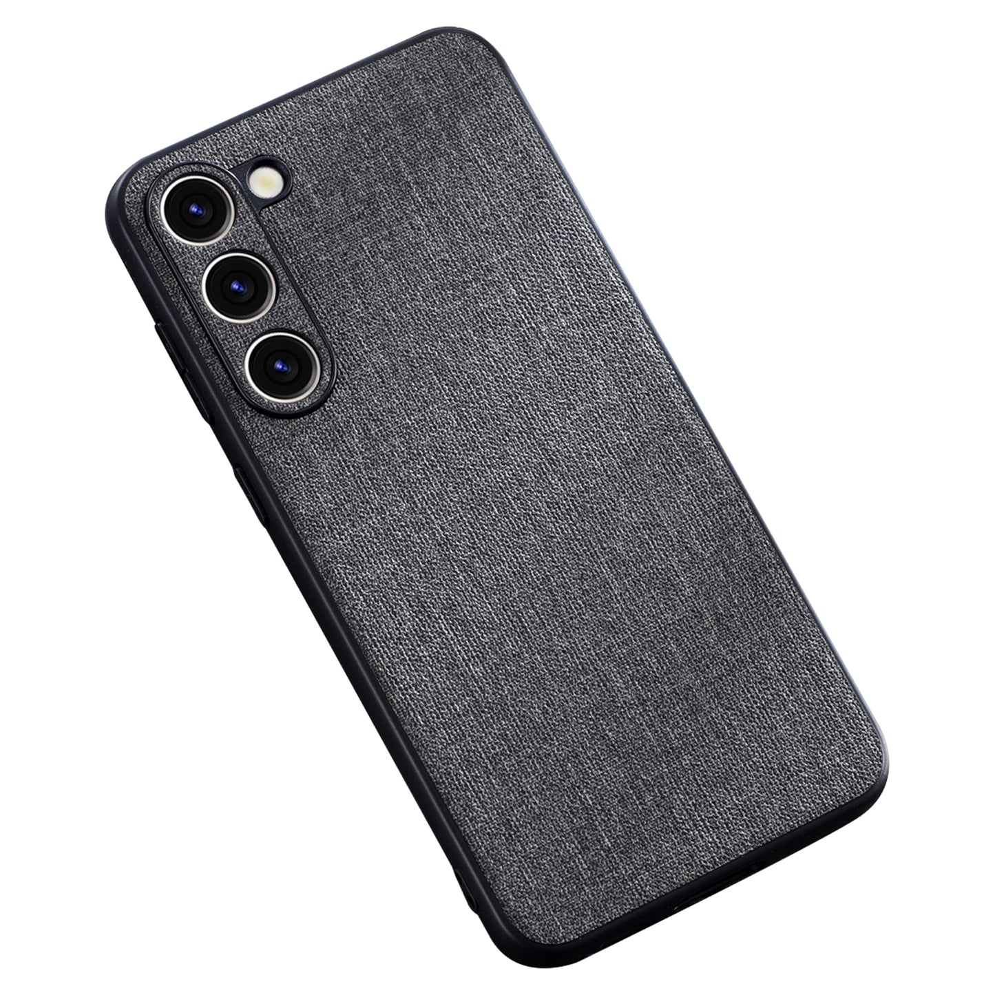 For Samsung Galaxy S23+ Cloth Texture TPU Back Cover Anti-drop Mobile Phone Case