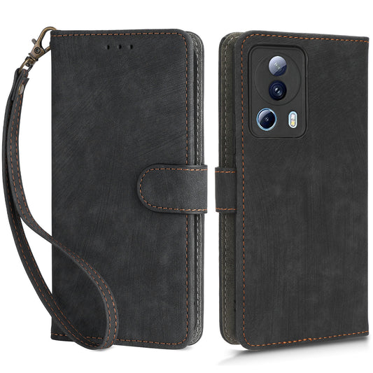 For Xiaomi 13 Lite / Civi 2 5G Wallet Phone Case RFID Blocking Stand Phone Leather Cover with Strap