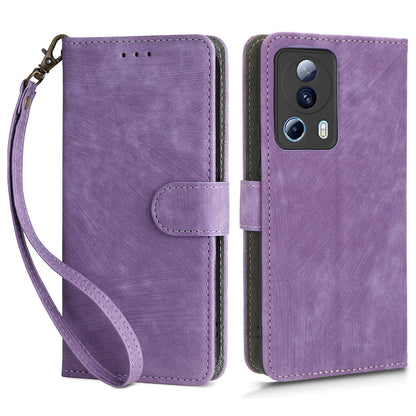 For Xiaomi 13 Lite / Civi 2 5G Wallet Phone Case RFID Blocking Stand Phone Leather Cover with Strap
