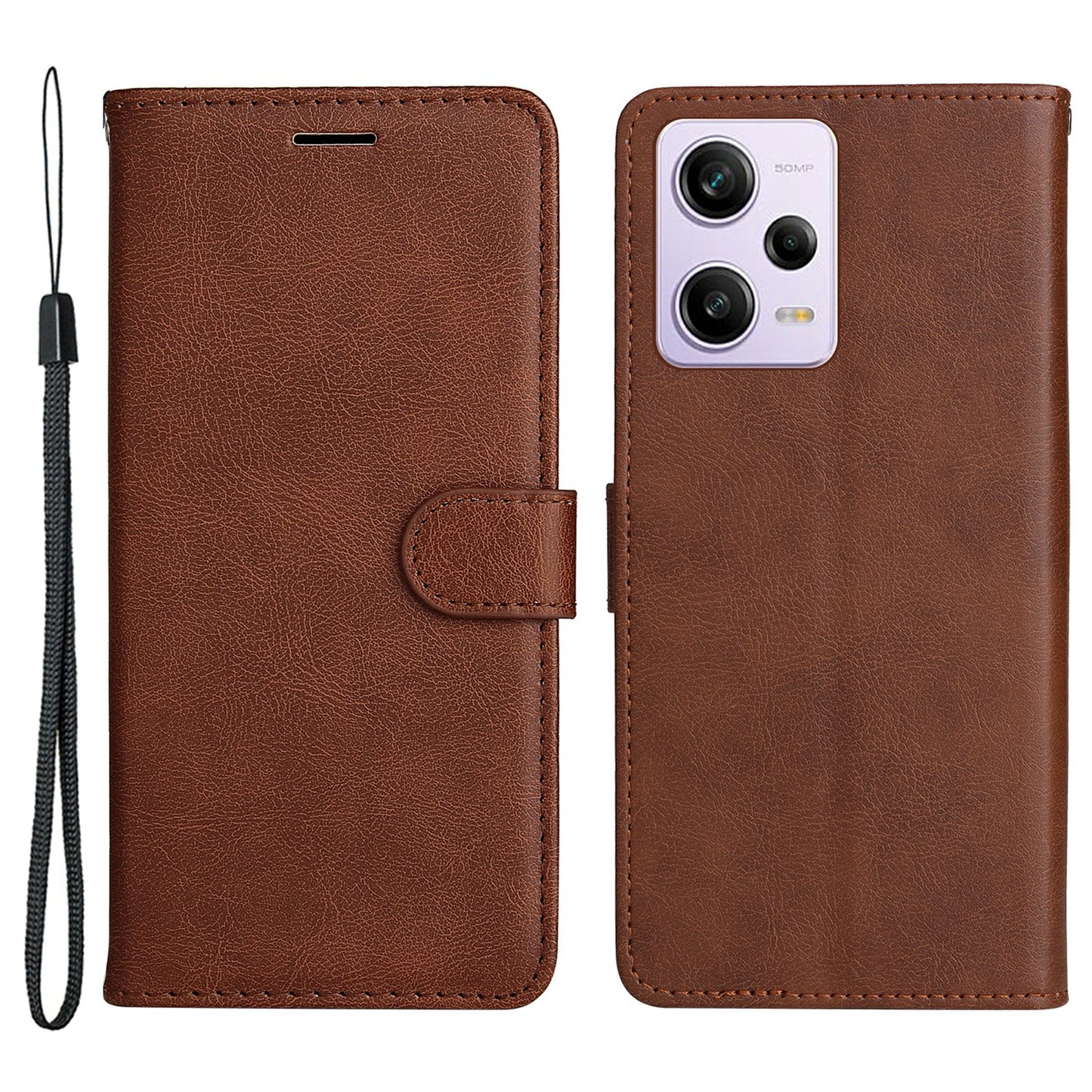 KT Leather Series-2 for Xiaomi Redmi Note 12 Pro 5G / Note 12 Pro Speed 5G / Poco X5 Pro 5G Phone Stand Case PU Leather Wallet Phone Cover with Strap