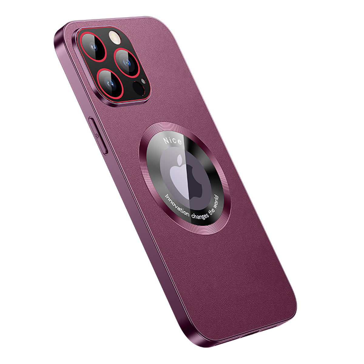 RH05 Shockproof Cover for iPhone 14 Pro Max Magnetic Case Soft TPU PC PU Leather Coated Phone Shell