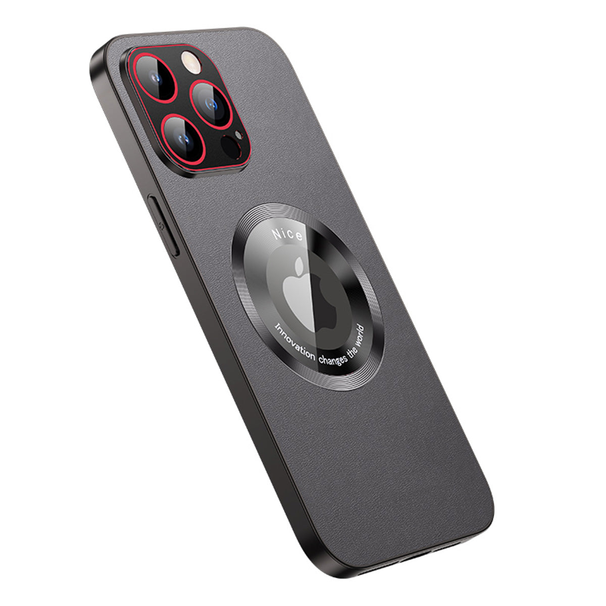 RH05 Shockproof Cover for iPhone 14 Pro Max Magnetic Case Soft TPU PC PU Leather Coated Phone Shell