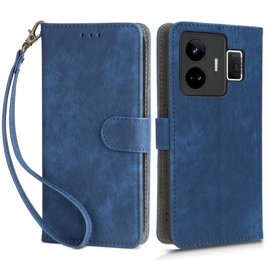 For Realme GT Neo 5 5G / GT3 5G Wallet Phone Case RFID Blocking Leather Stand Phone Cover with Strap