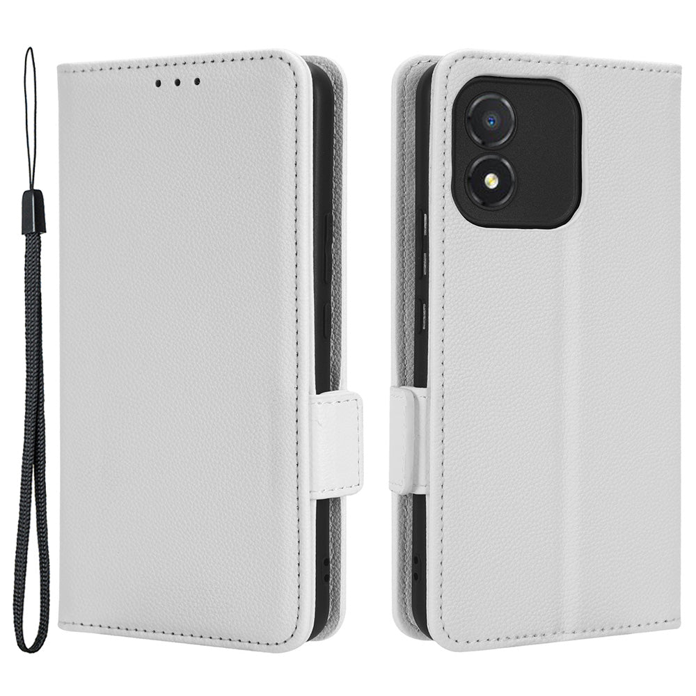For Honor X5 4G Litchi Texture Wallet Stand Phone Cover PU Leather Magnetic Phone Case