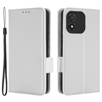 For Honor X5 4G Litchi Texture Wallet Stand Phone Cover PU Leather Magnetic Phone Case