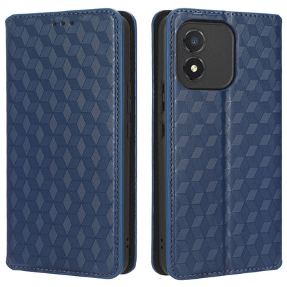 Mobile Phone Case for Honor X5 4G , Wallet Stand Imprinted Rhombus Pattern Leather Phone Cover