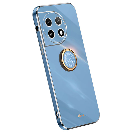 XINLI For OnePlus Ace 2 5G / 11R 5G Electroplating Phone Case Ring Kickstand Soft TPU Phone Cover