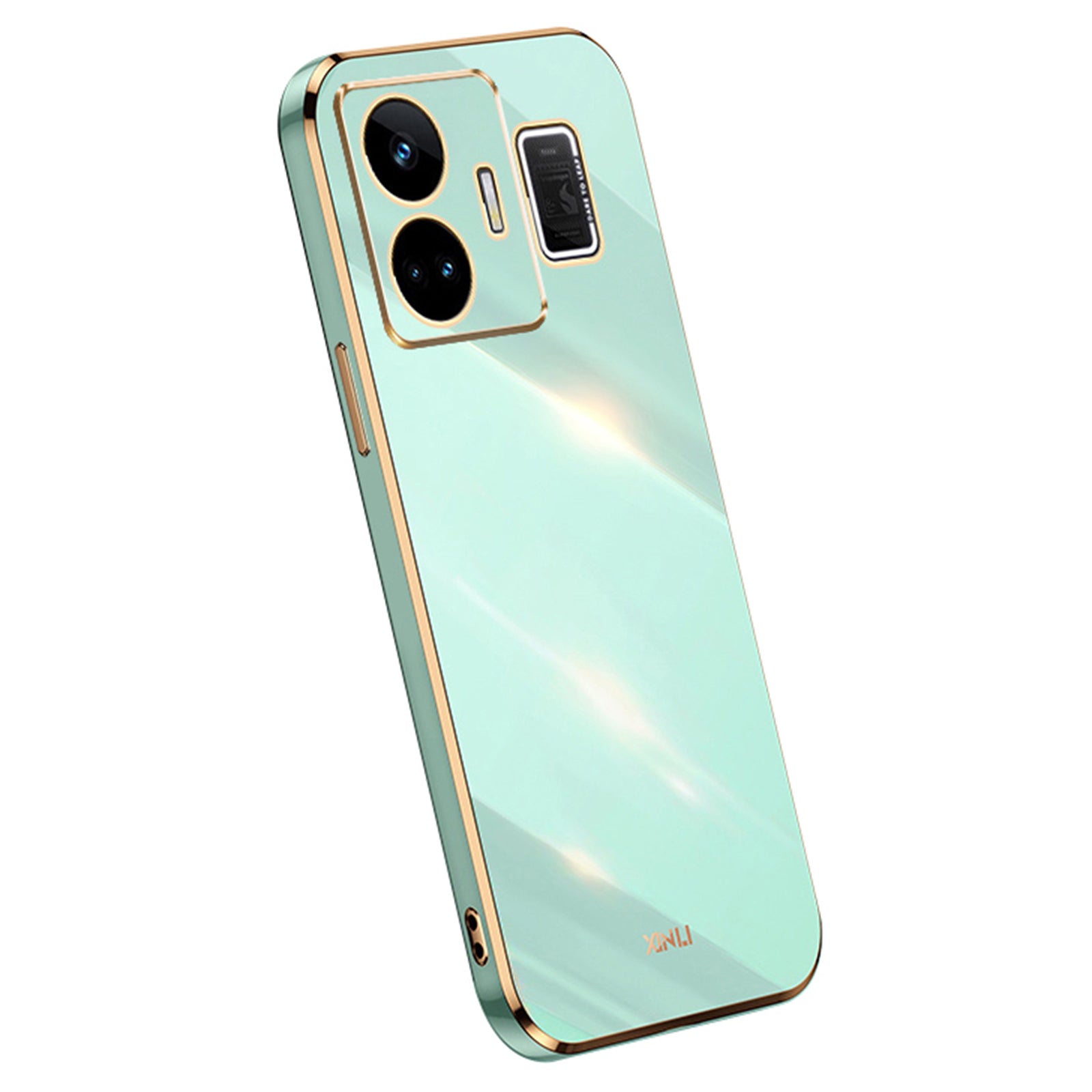 XINLI For Realme GT Neo 5 5G Phone TPU Case Electroplating Phone Cover with Full Camera Lens Protection