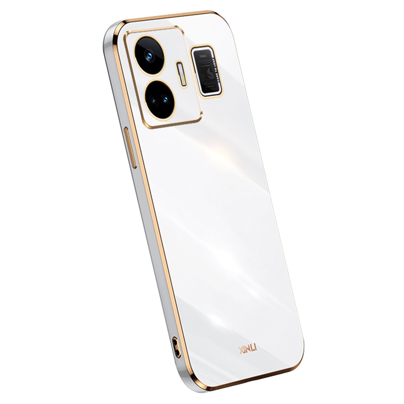 XINLI For Realme GT Neo 5 5G Phone TPU Case Electroplating Phone Cover with Full Camera Lens Protection