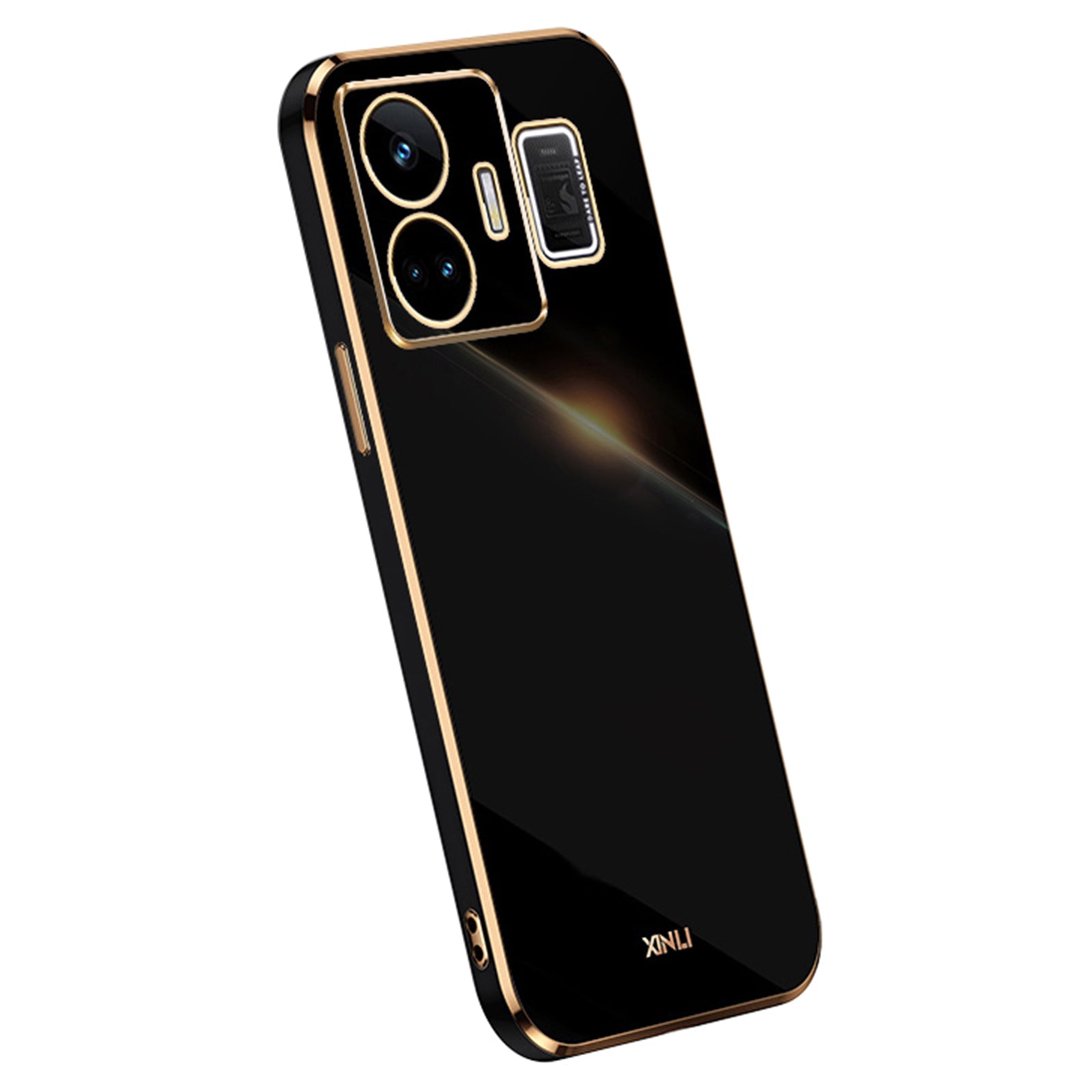 XINLI For Realme GT Neo 5 5G Phone TPU Case Electroplating Phone Cover with Full Camera Lens Protection