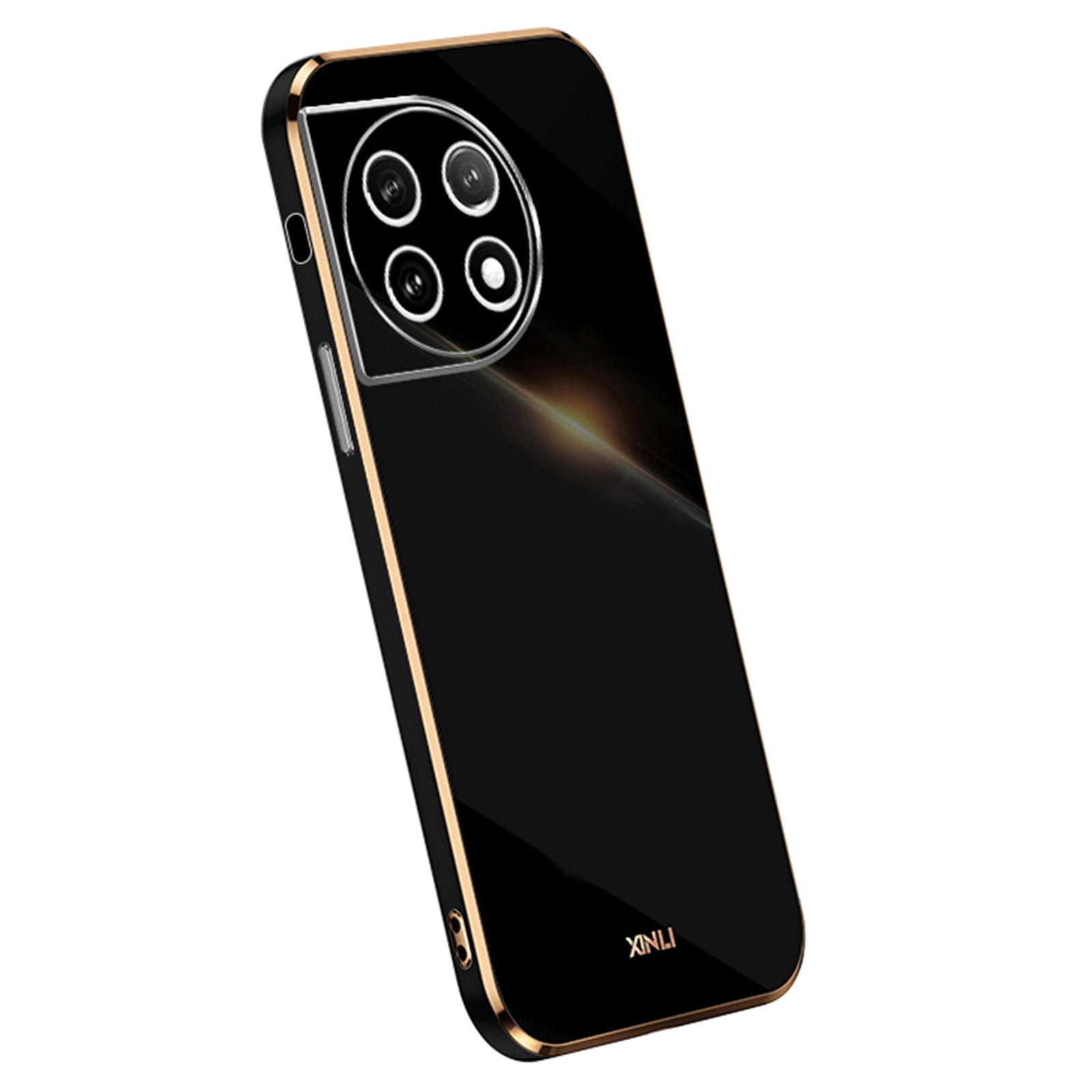 XINLI TPU Phone Case for OnePlus 11 5G , Full Lens Protection Electroplating Edge Phone Cover