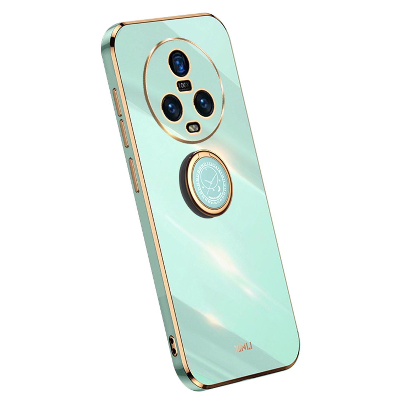 XINLI For Honor Magic5 Ring Kickstand Phone Case Electroplating TPU Phone Back Cover