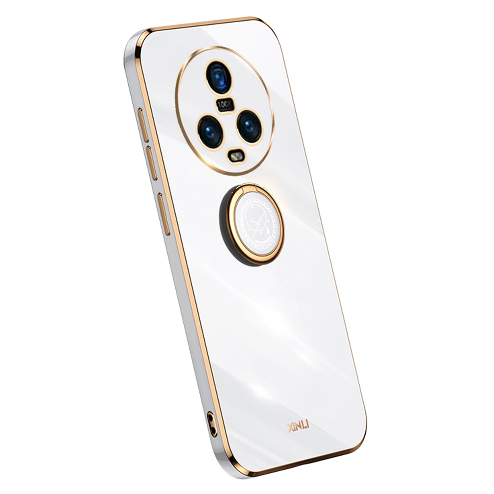 XINLI For Honor Magic5 Ring Kickstand Phone Case Electroplating TPU Phone Back Cover