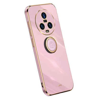XINLI For Honor Magic5 Ring Kickstand Phone Case Electroplating TPU Phone Back Cover