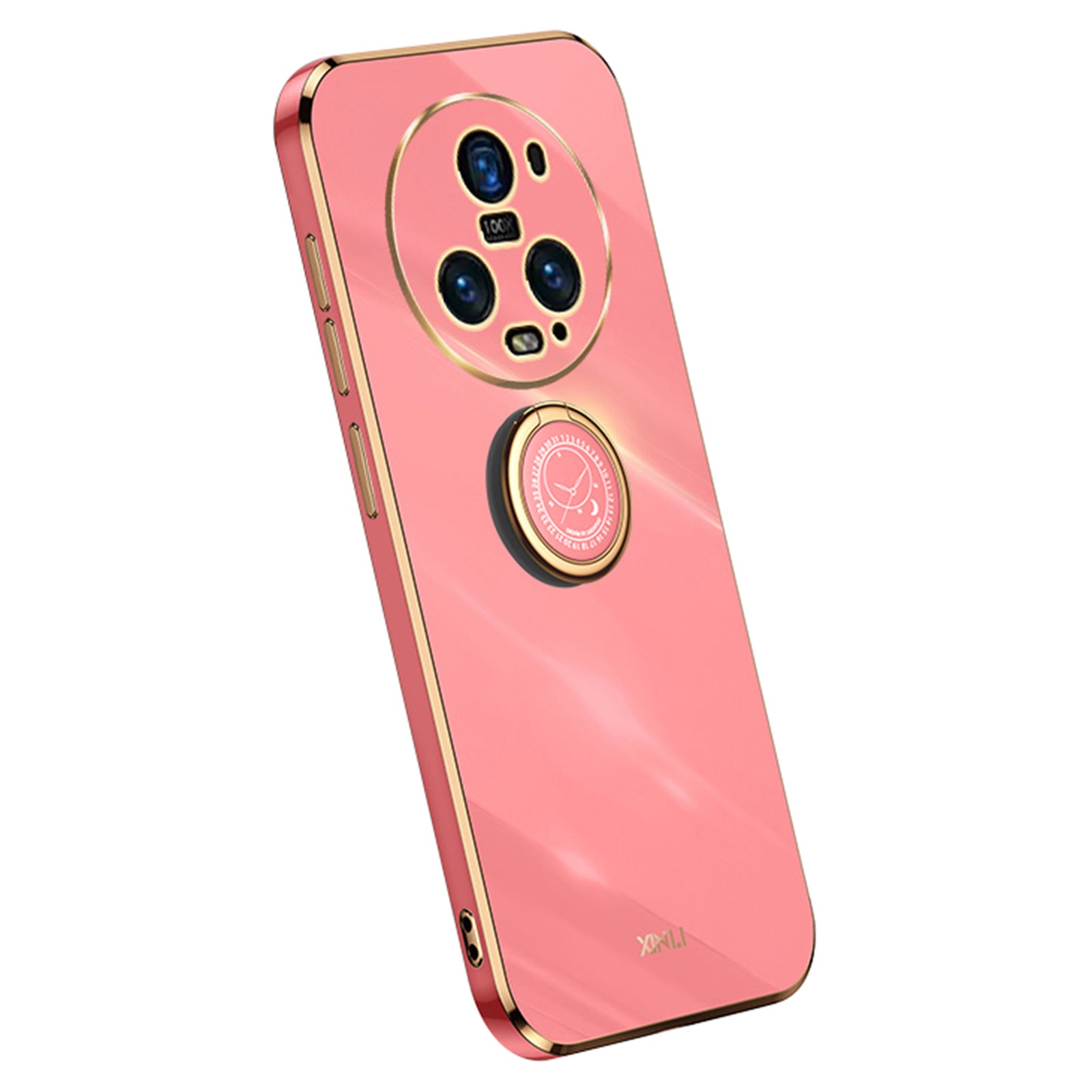 XINLI For Honor Magic5 Pro Soft TPU Phone Case Ring Kickstand Electroplating Cell Phone Cover