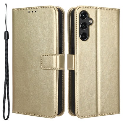 For Samsung Galaxy A24 4G Wallet Case PU Leather Crazy Horse Texture Stand Folio Flip Phone Cover