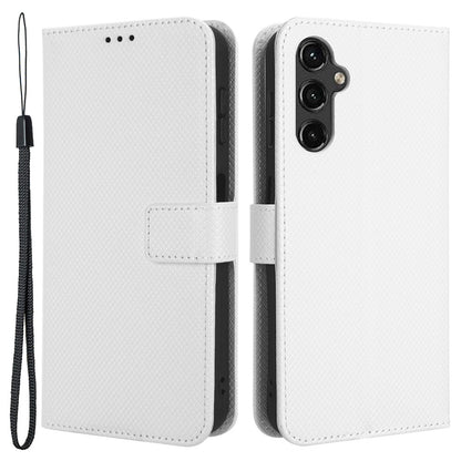 For Samsung Galaxy A24 4G PU Leather Phone Case Wallet Stand Diamond Texture Protective Cover
