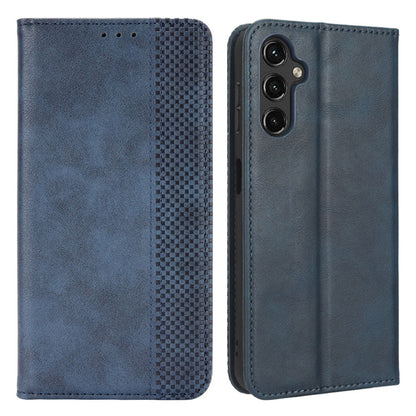 For Samsung Galaxy A24 4G PU Leather Smartphone Case Vintage Stand Wallet Anti-drop Phone Cover