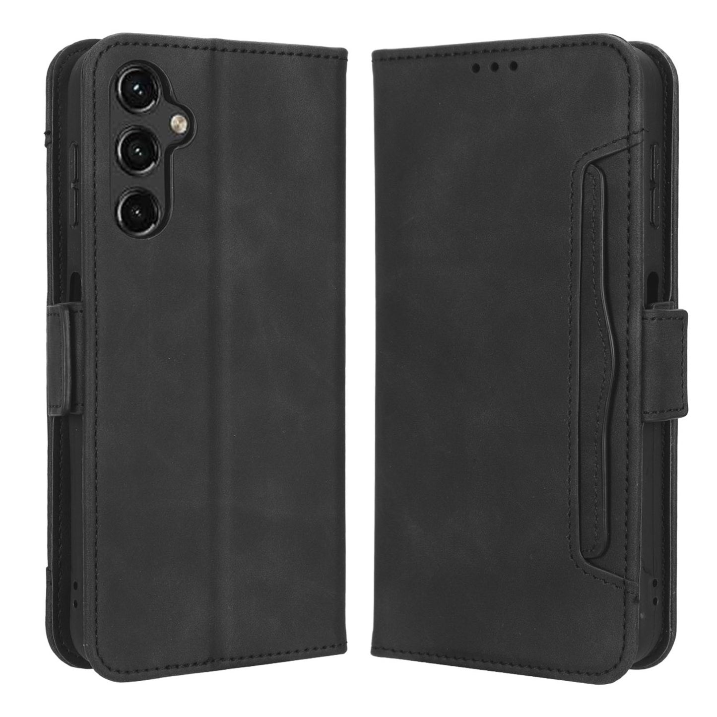For Samsung Galaxy A24 4G Multiple Card Slots Phone Leather Case Wallet Stand Mobile Phone Cover